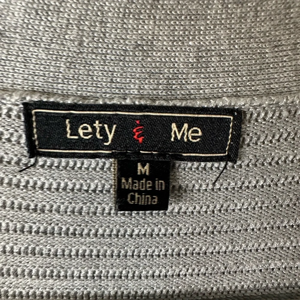 (A43)Lety & Me | Grey Ribbed cardigan